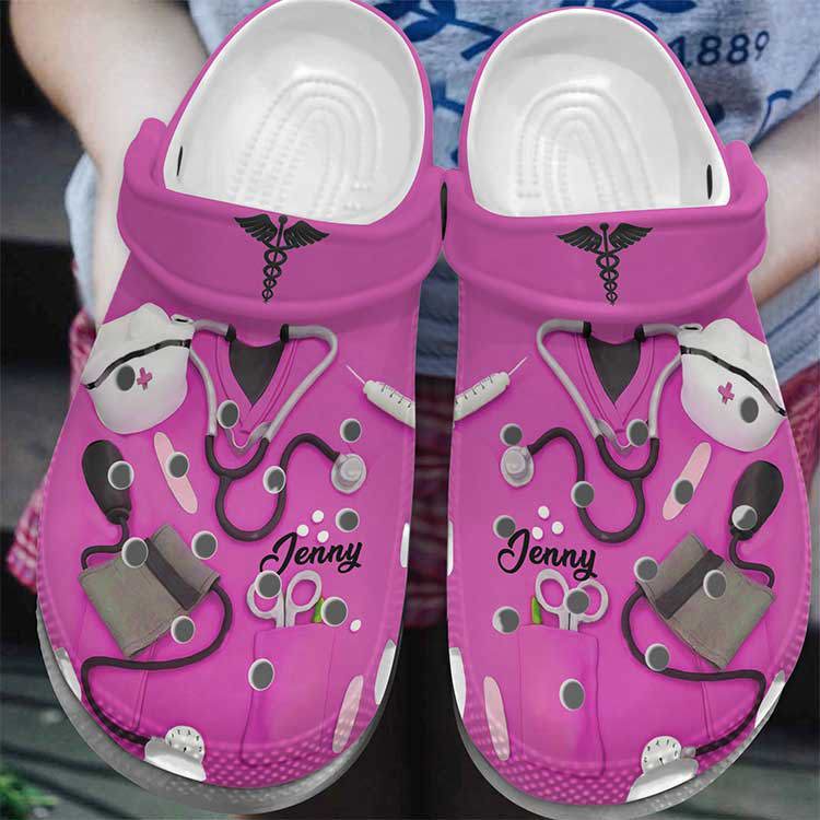 Crocs outfit - pink personalized nurse be kind crocs clog shoes custom name - 1876 Crocs Outfit