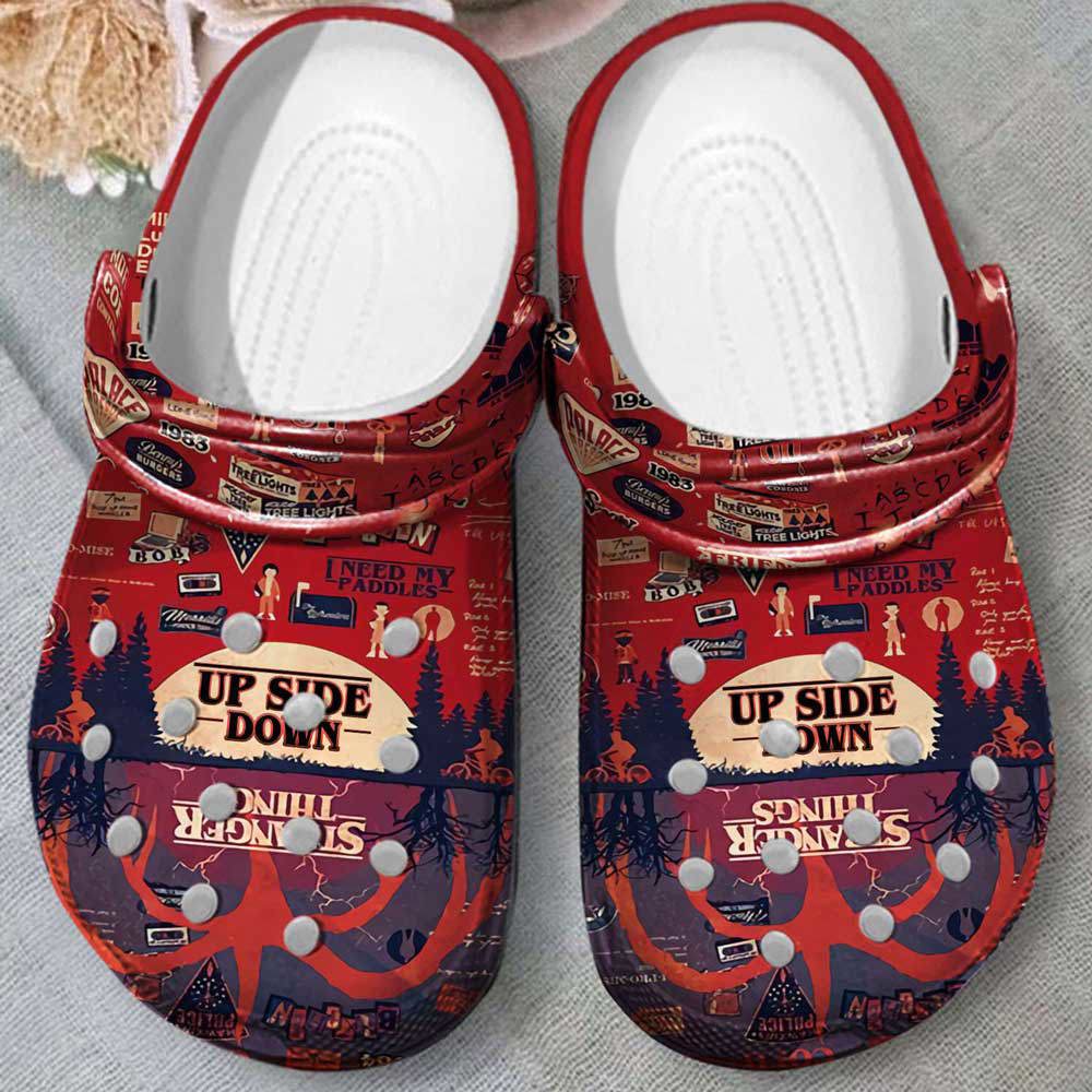 Crocs outfit - stranger things up side down crocs clogs crocband shoes - 2125 Crocs Outfit