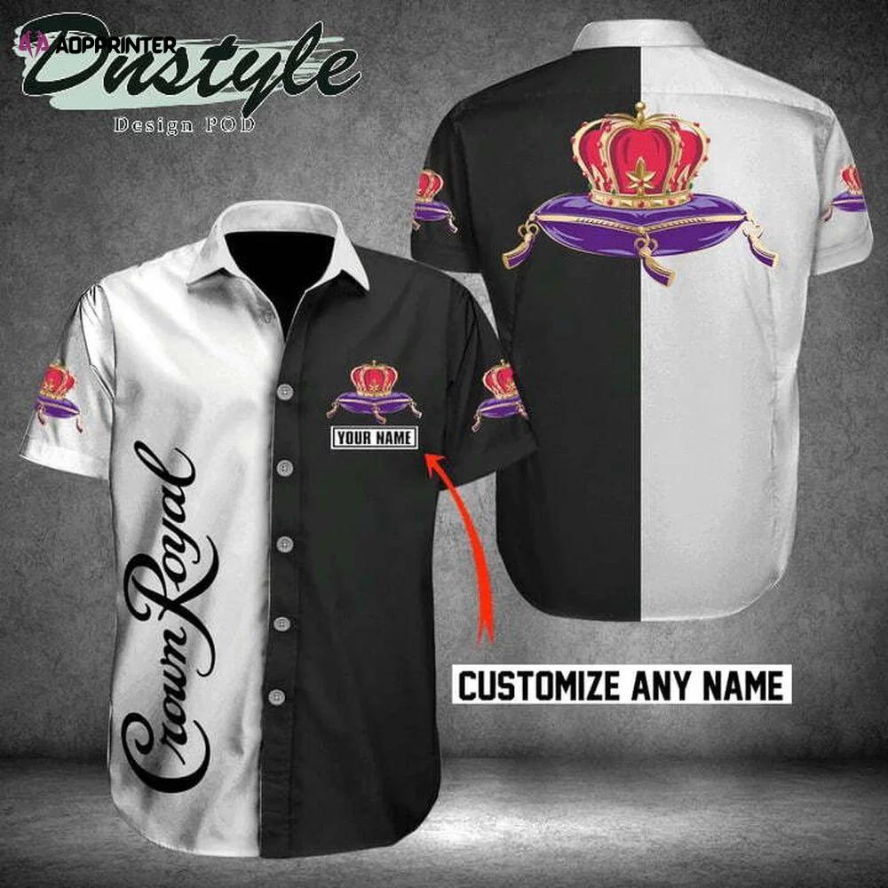 Crown royal custom name hawaiian shirt gift for men women holiday gift Hawaii Shirt