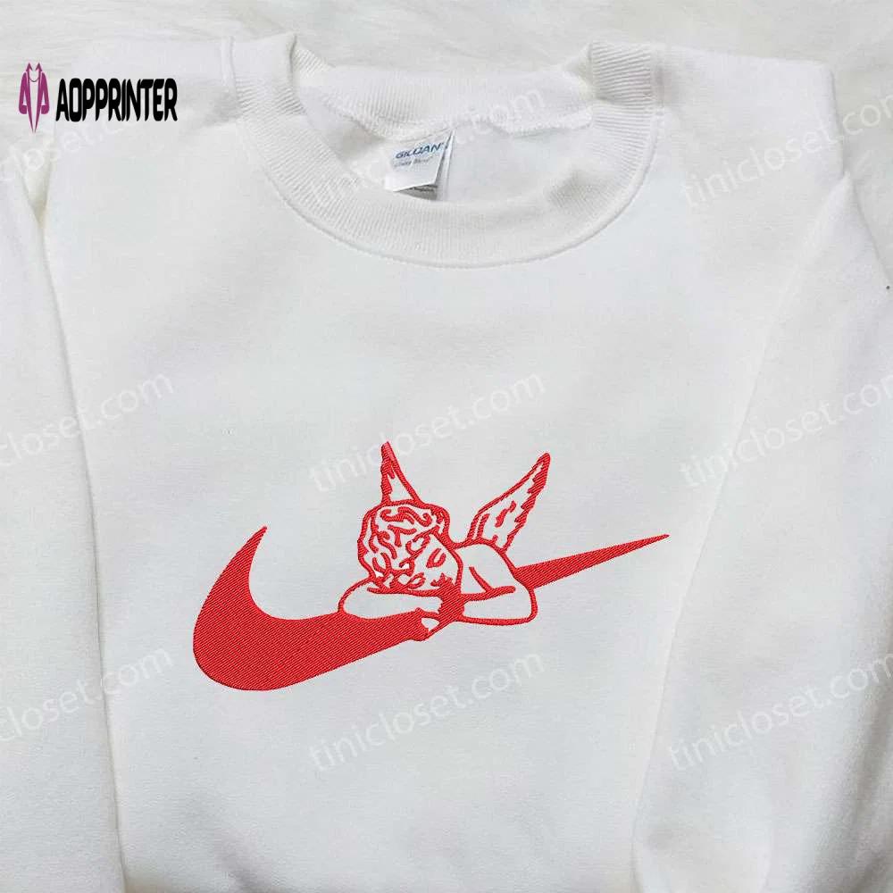 Cupid x nike embroidered shirt: valentine s custom nike shirt Embroidered Shirt