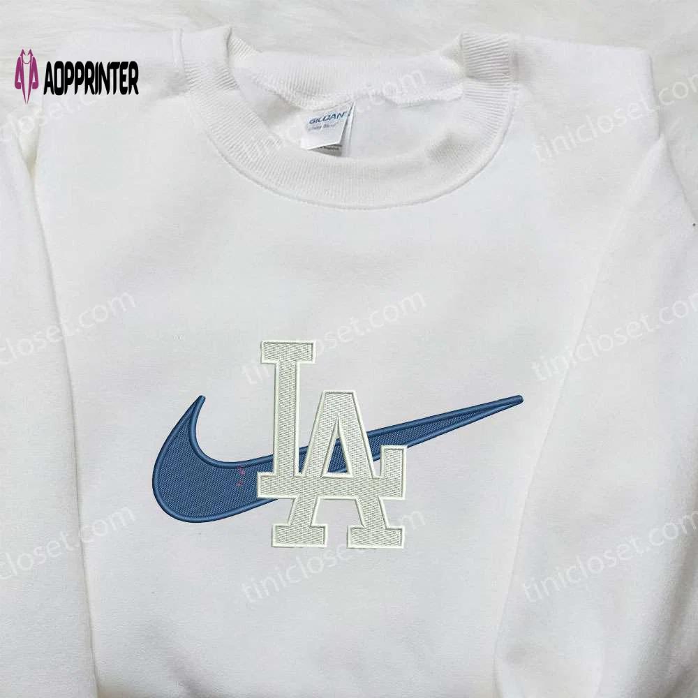Custom nike x la embroidered shirt: perfect family gift Embroidered Shirt