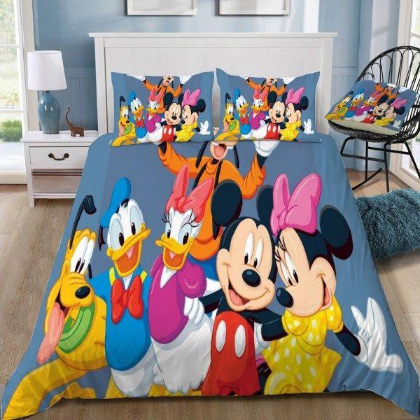 Cute cartoon mickey mouse and friends full  Bedding Sets blankets sheets duvet Bedroom ideas bed linen bedclothes bedspread home decor covers
