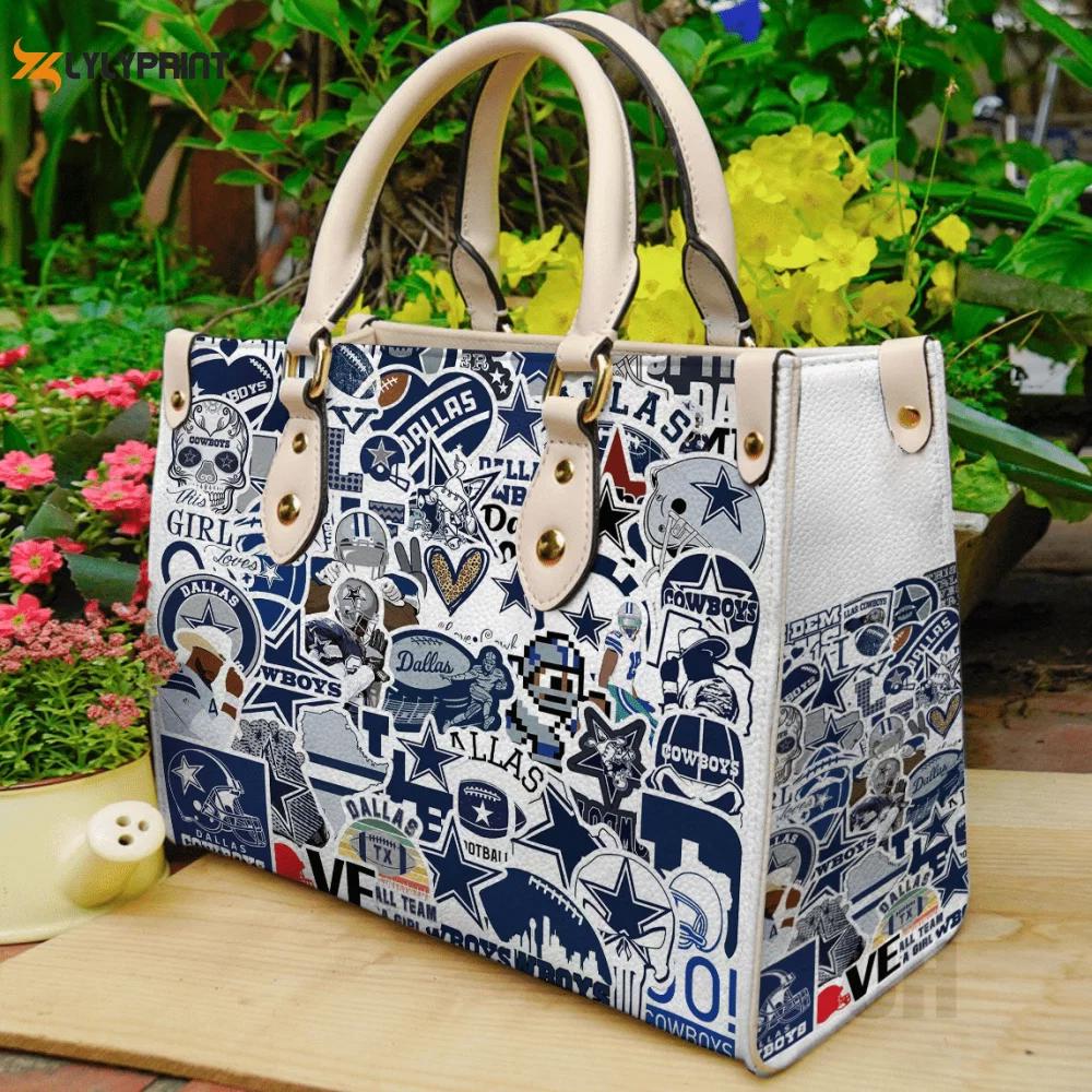 Dallas cowboys leather hand bag gift for women’s day: stylish women s day gift with ch design 3648 Women Leather Hand Bag