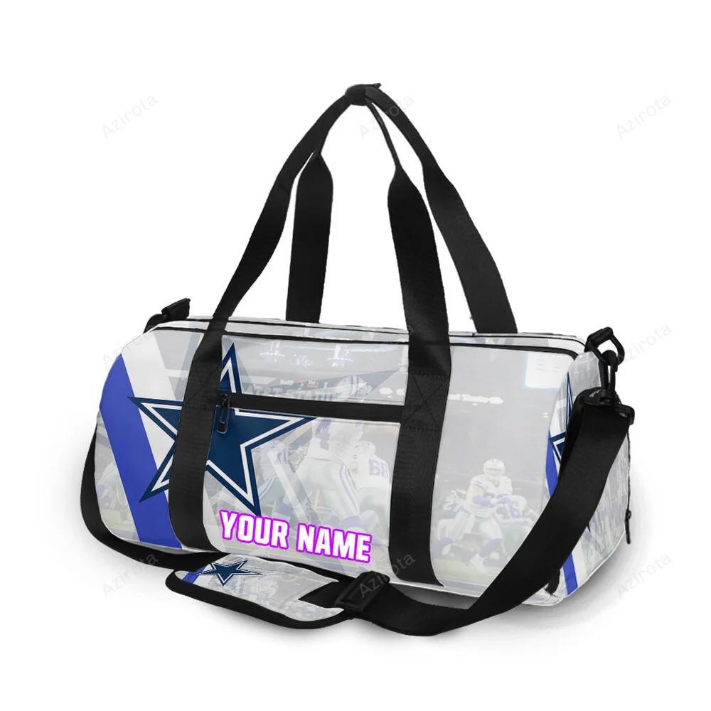 Dallas cowboys star prescott playing personalized name travel bag gym bag 355 Travel Bag