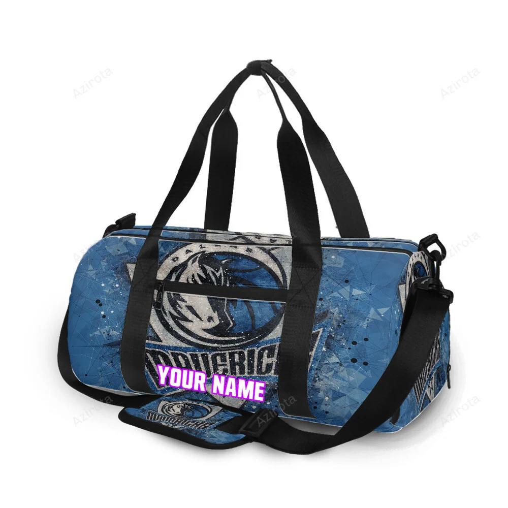 Dallas mavericks logo art 31 personalized name travel bag gym bag 566 Travel Bag