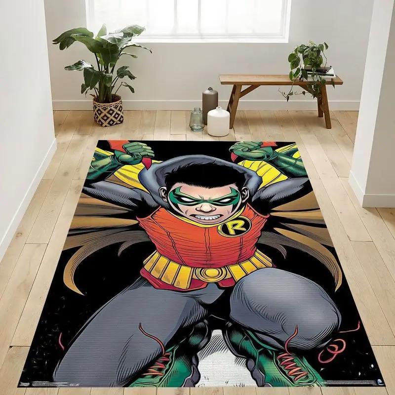 Dc comics robin damian wayne area rug living room and bed room rug rug regtangle carpet floor decor home decor Rectangle Rug