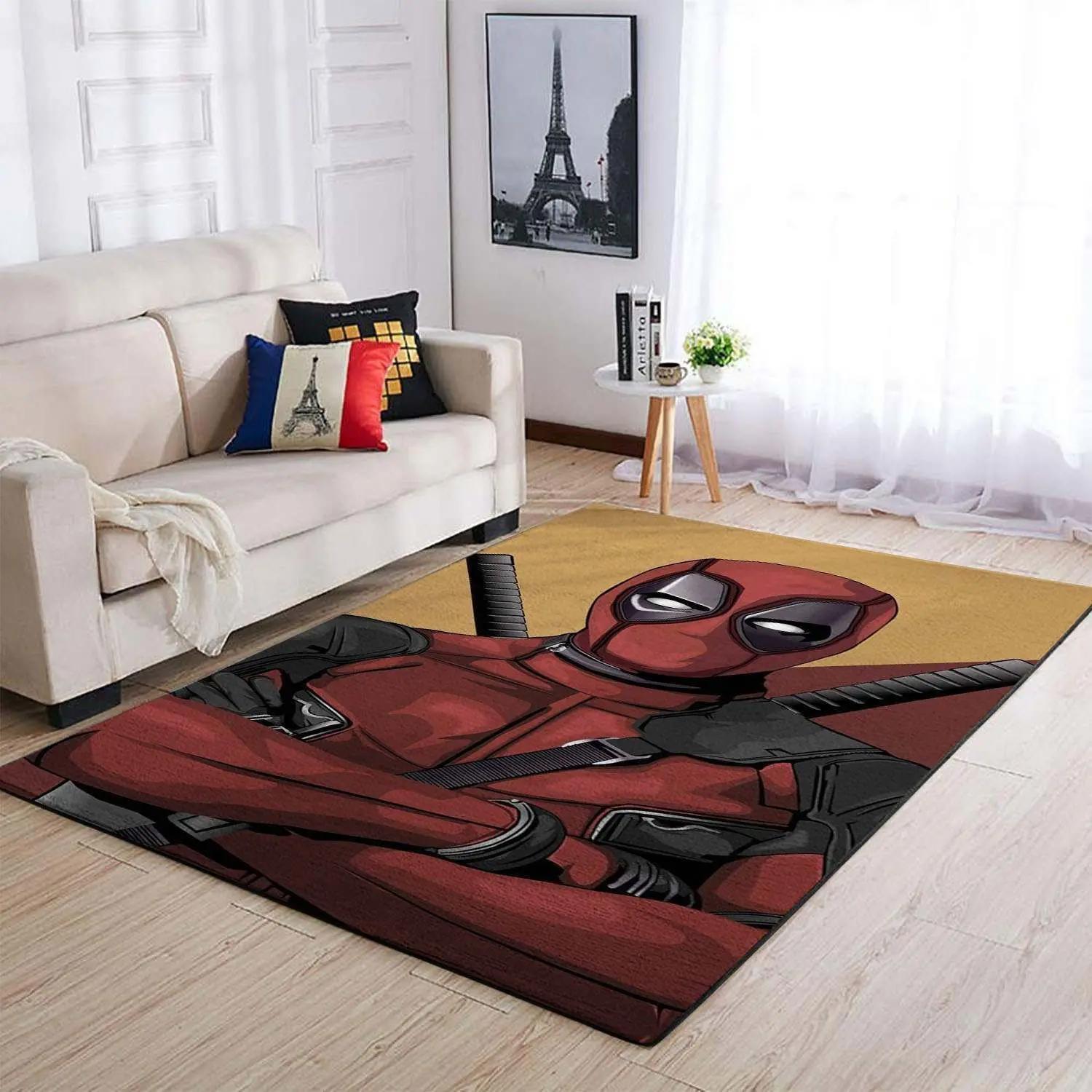 Deadpool marvel superheros area rugs marvel movies living room rug dp91204 Rectangle Rug