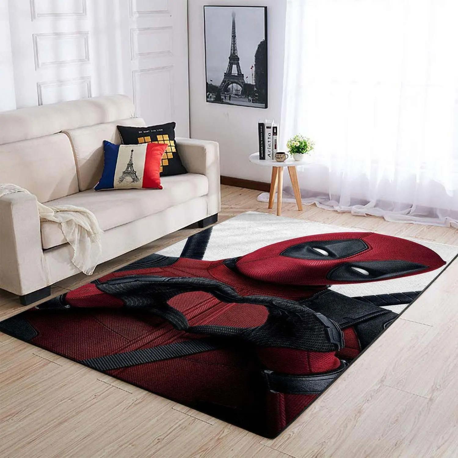 Deadpool marvel superheros area rugs marvel movies living room rug dp91206 Rectangle Rug