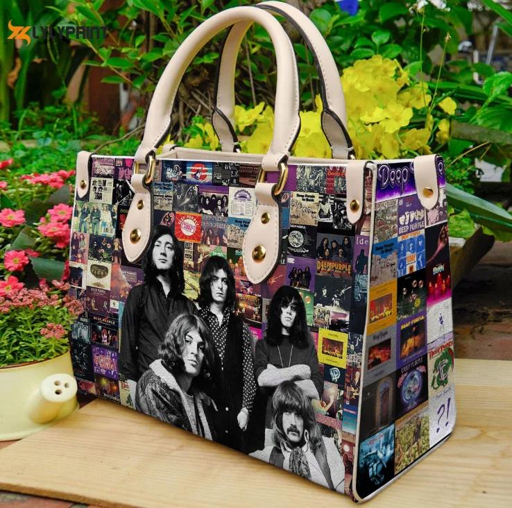 Deep purple leather handbag 2738 Women Leather Hand Bag