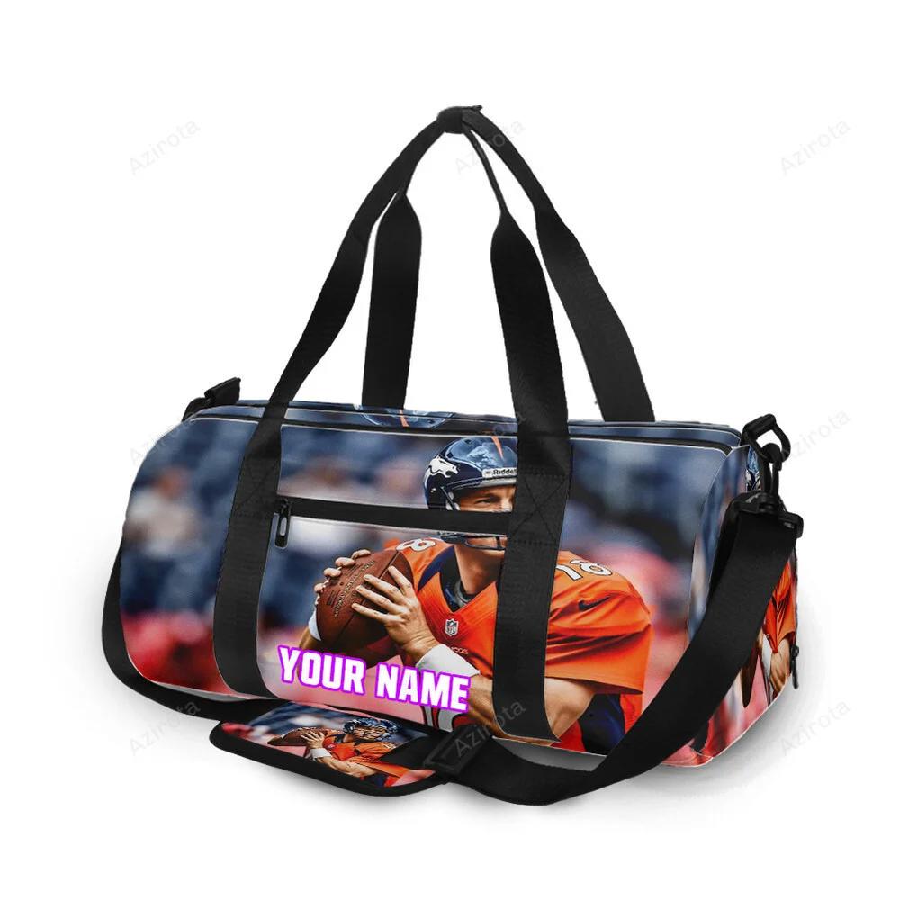 Denver broncos 18 peyton manning v49 personalized name travel bag gym bag 258 Travel Bag