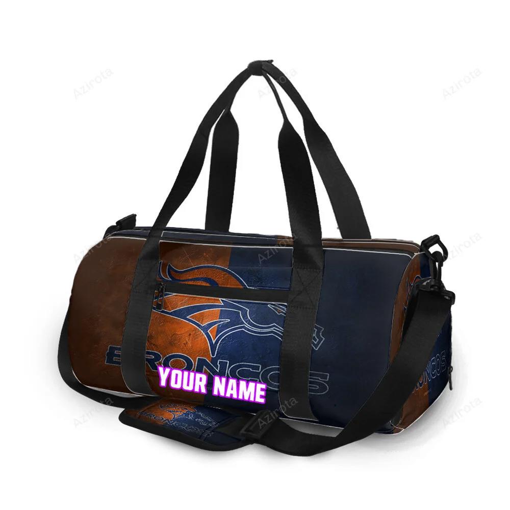 Denver broncos emblem v58 personalized name travel bag gym bag 1757 Travel Bag