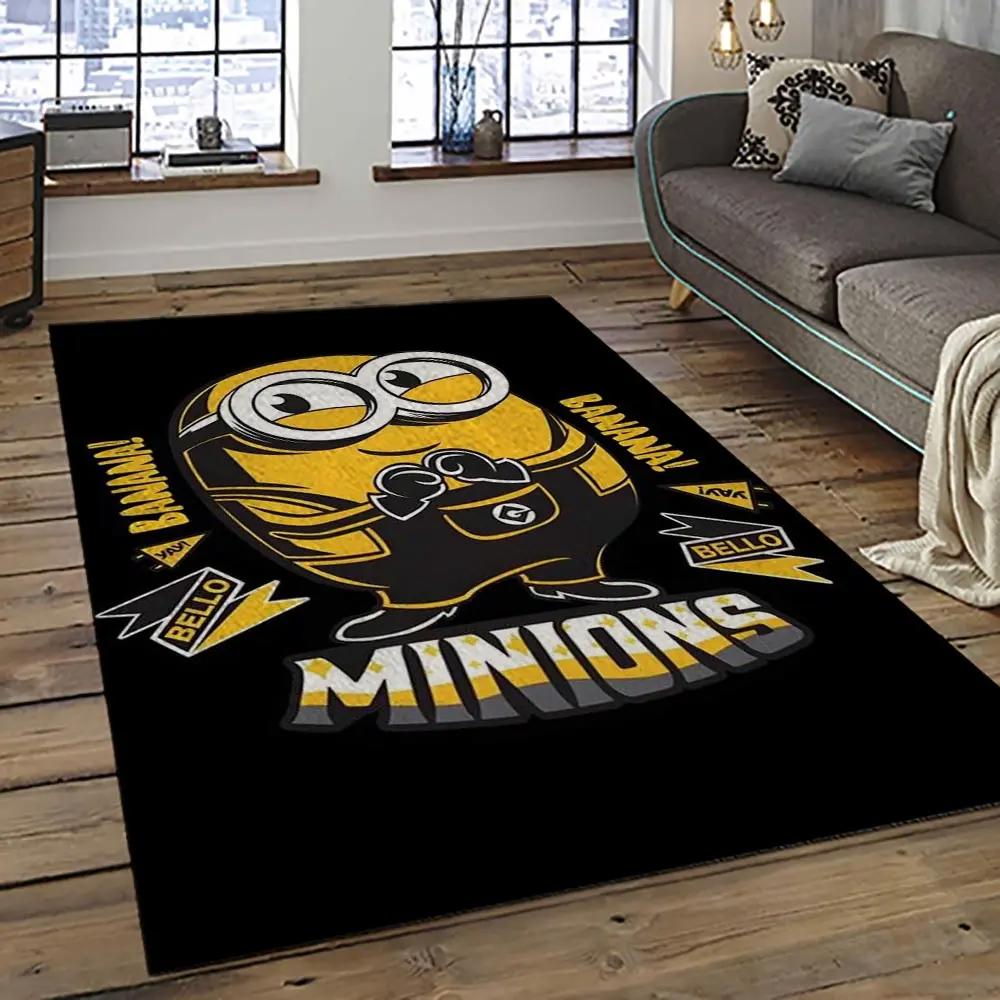 Despicable me film movie minion characters area rug home decor halloween gift best present for friends dmm16 Rectangle Rug