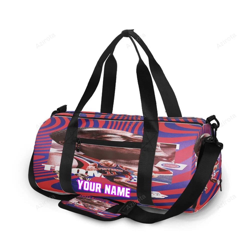 Detroit pistons isiah thomas1 personalized name travel bag gym bag 1478 Travel Bag
