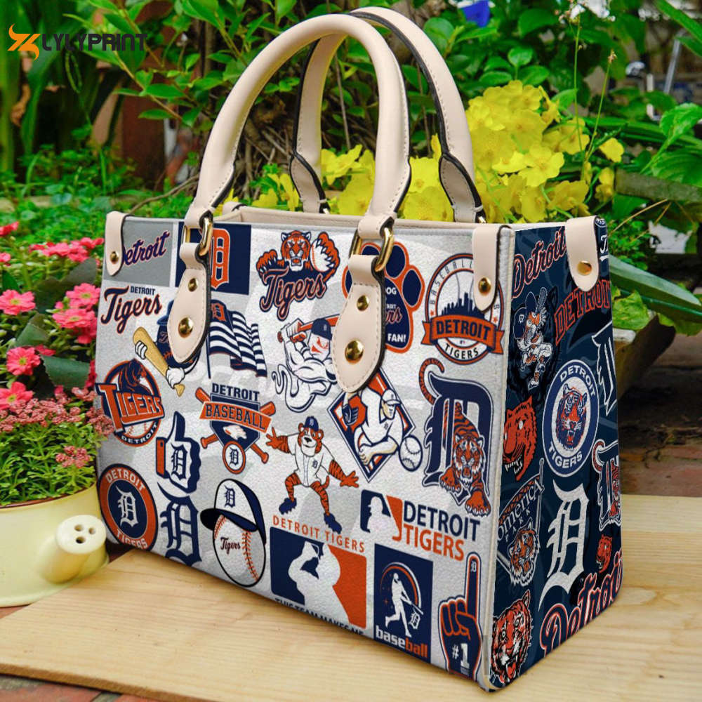 Detroit tigers 1 leather handbag for women gift 2515 Women Leather Hand Bag