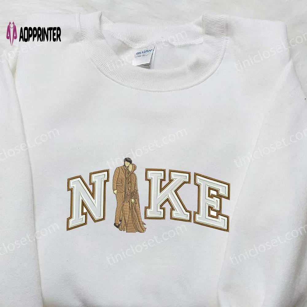 Double outline married x nike embroidered shirt: valentine s day custom design Embroidered Shirt
