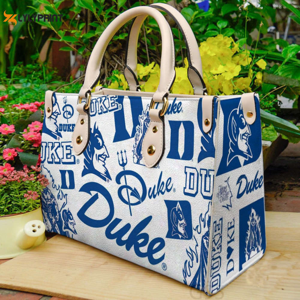 Duke blue devils 1 leather handbag gift for women 417 Women Leather Hand Bag