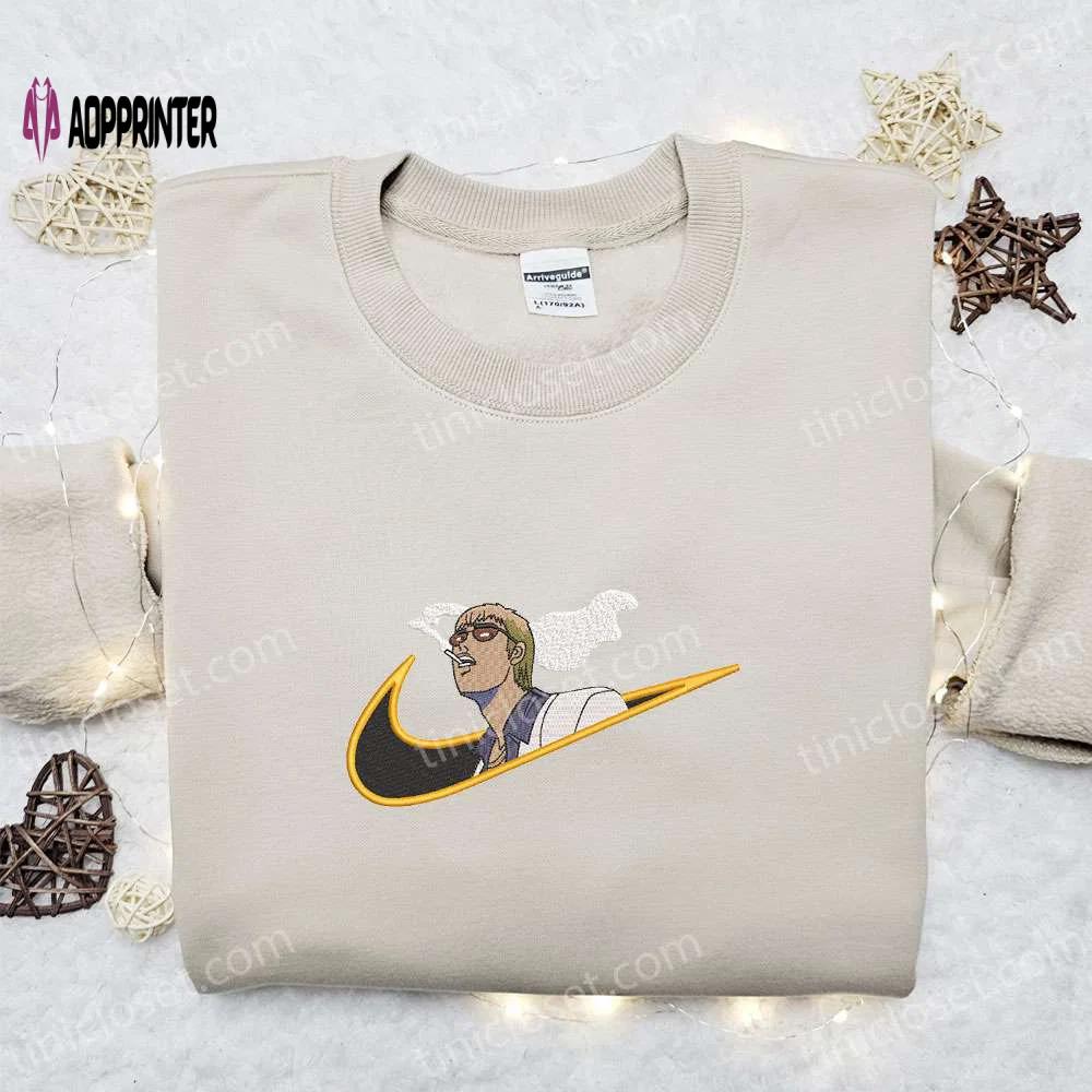 Eikichi onizuka x nike anime embroidered shirt: great teacher nike-inspired design! Embroidered Shirt