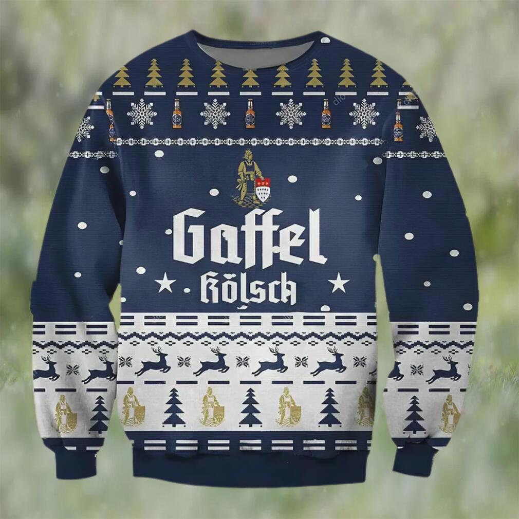 Gaffel kolsch beer ugly christmas sweater, faux wool sweater, gifts for beer lovers, international beer day, best christmas gifts for 2022 ? prinvity Christmas Ugly Sweater