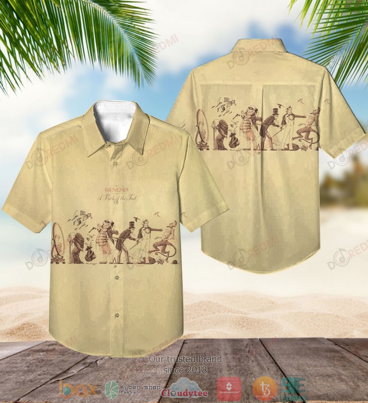 Genesis a trick of the tail yellow hawaiian shirt Hawaii Shirt Shorts & Flip Flops