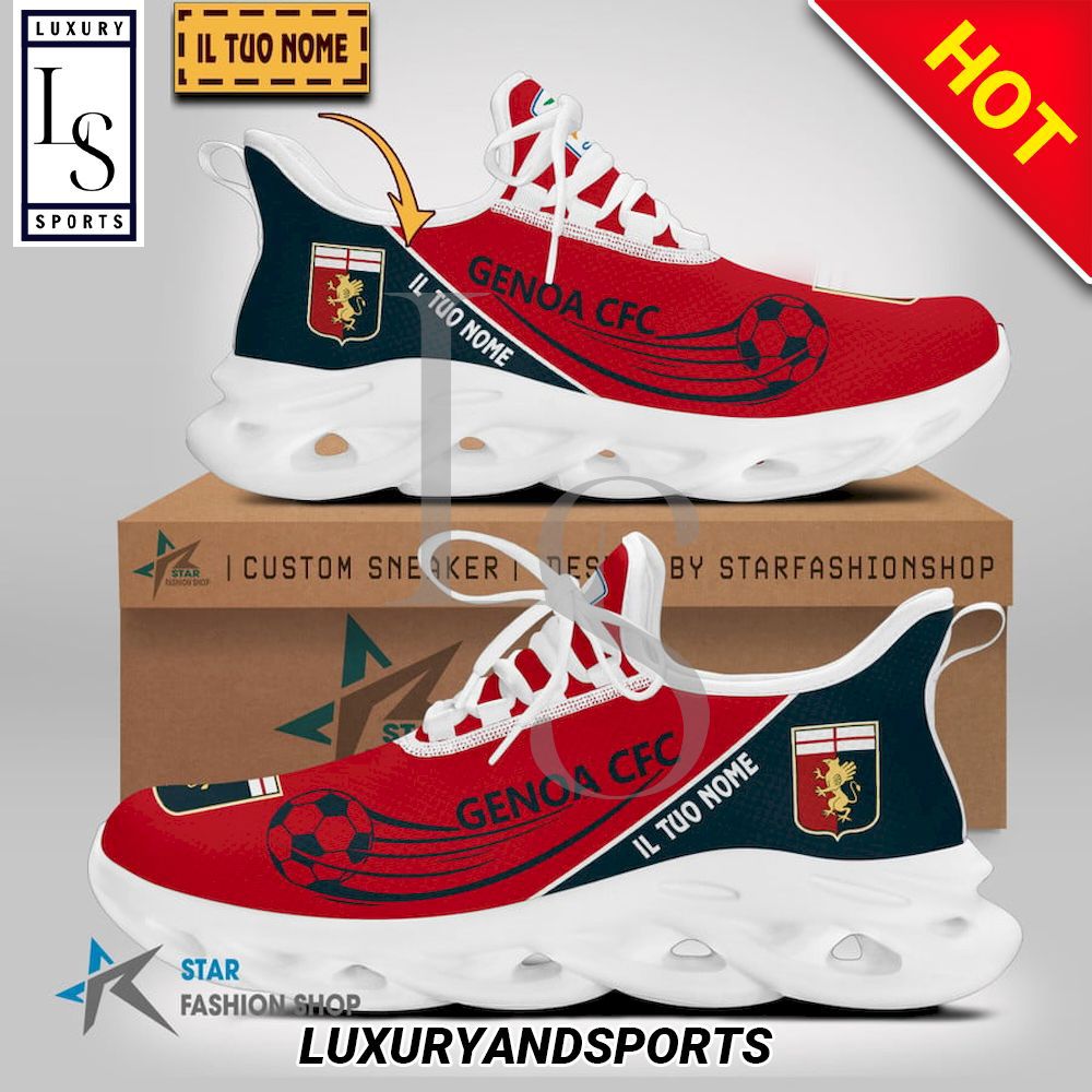 Genoa cfc serie b custom name max soul shoes Max Soul Shoes