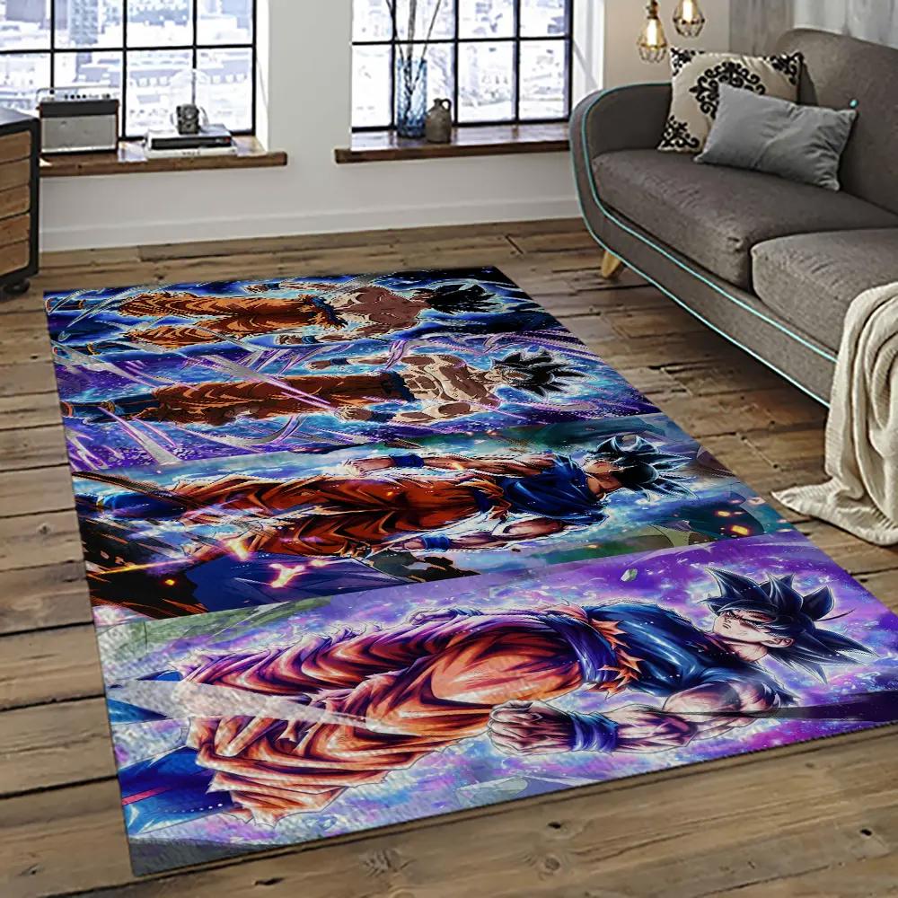 Goku characters cartoon movie carpet rectangle area rug for living room bedroom decor gku29 Rectangle Rug