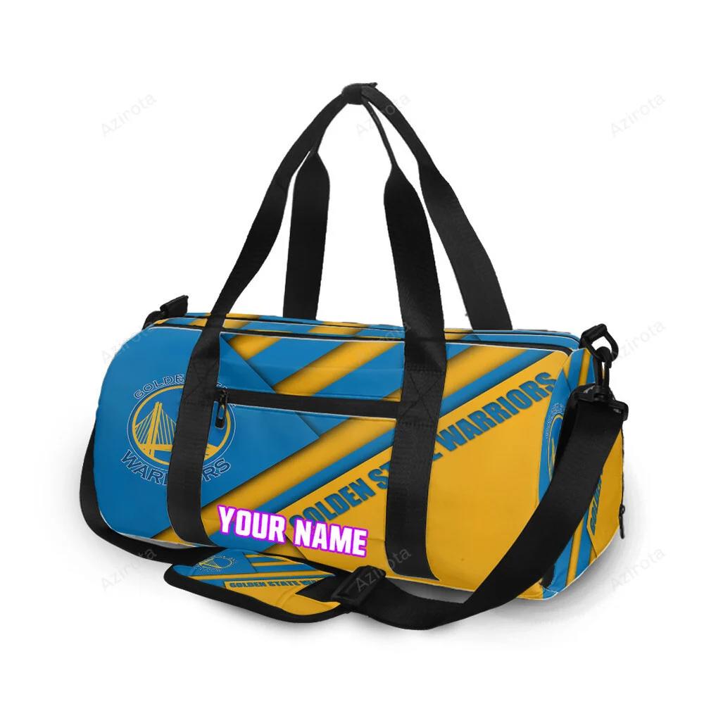Golden state warriors emblem texture flag personalized name travel bag gym bag 1998 Travel Bag