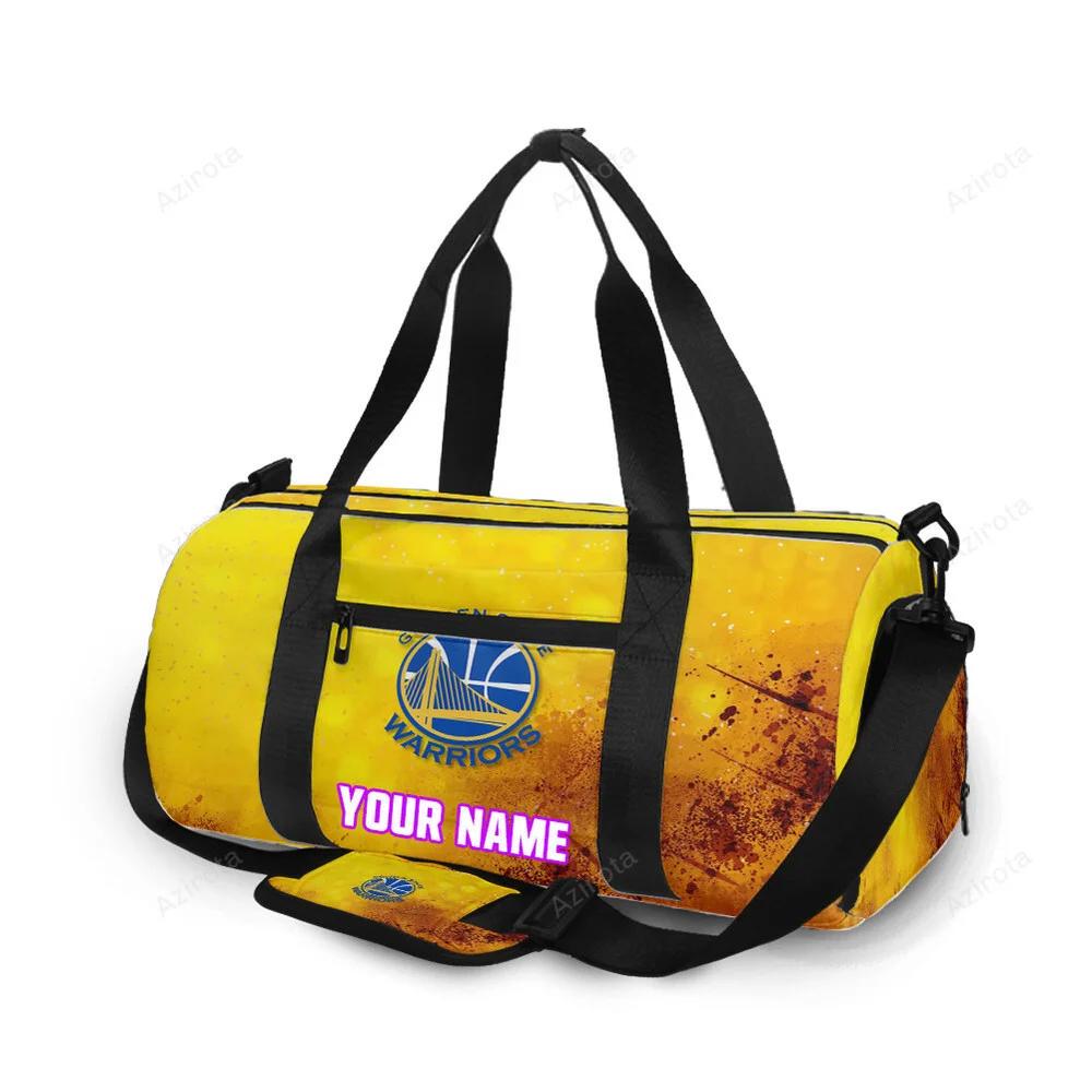 Golden state warriors emblem texture4 personalized name travel bag gym bag 1997 Travel Bag