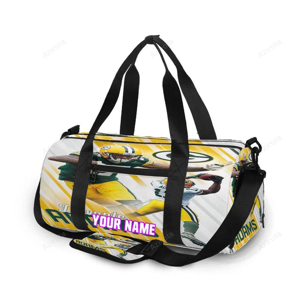 Green bay packers davante adams no17 v8 personalized name travel bag gym bag 1500 Travel Bag