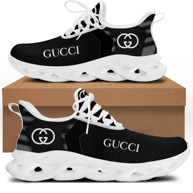 Gucci black white max soul shoes sneakers luxury hot for men women hot 2023 Max Soul Shoes