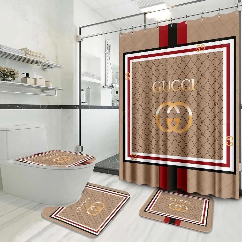 Gucci hypebeast bath mat home decor bathroom sets luxury fashion brand Bathroom Set