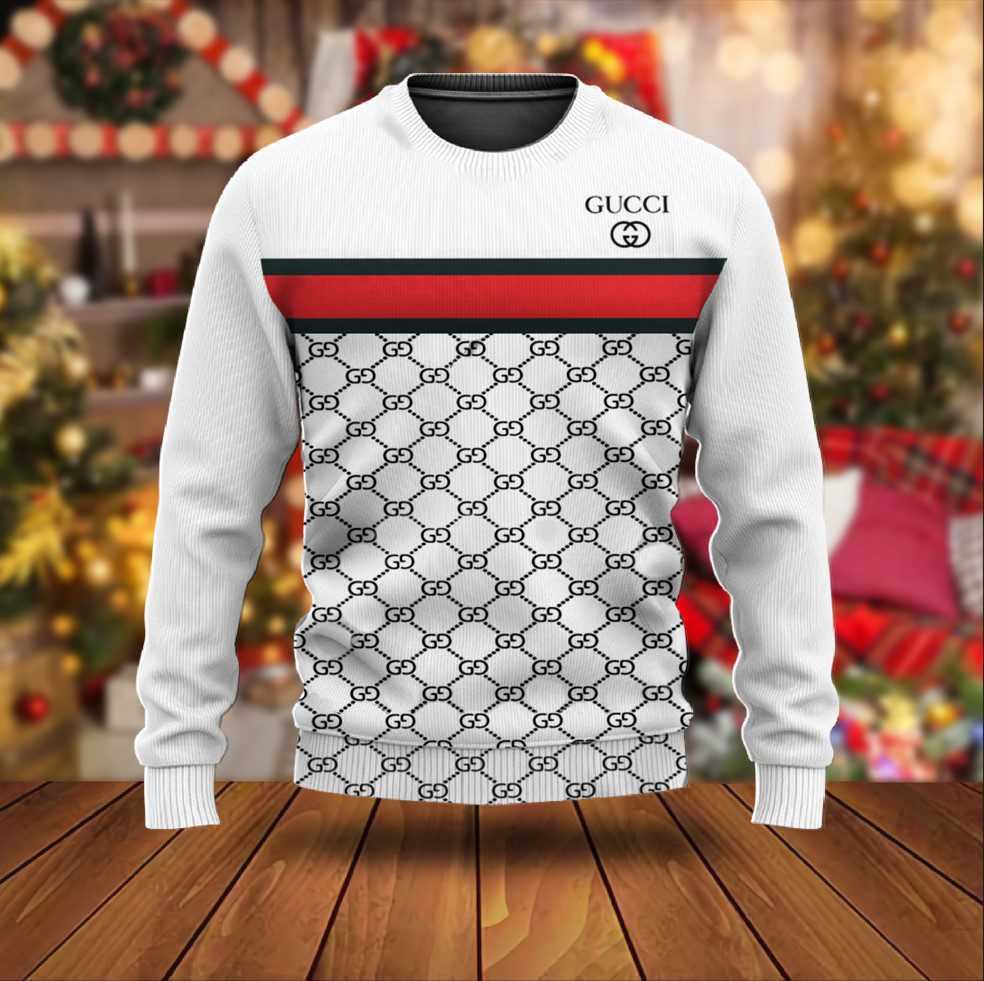 Gucci luxury ugly christmas sweaterhot 2025 style 710 Christmas Ugly Sweater