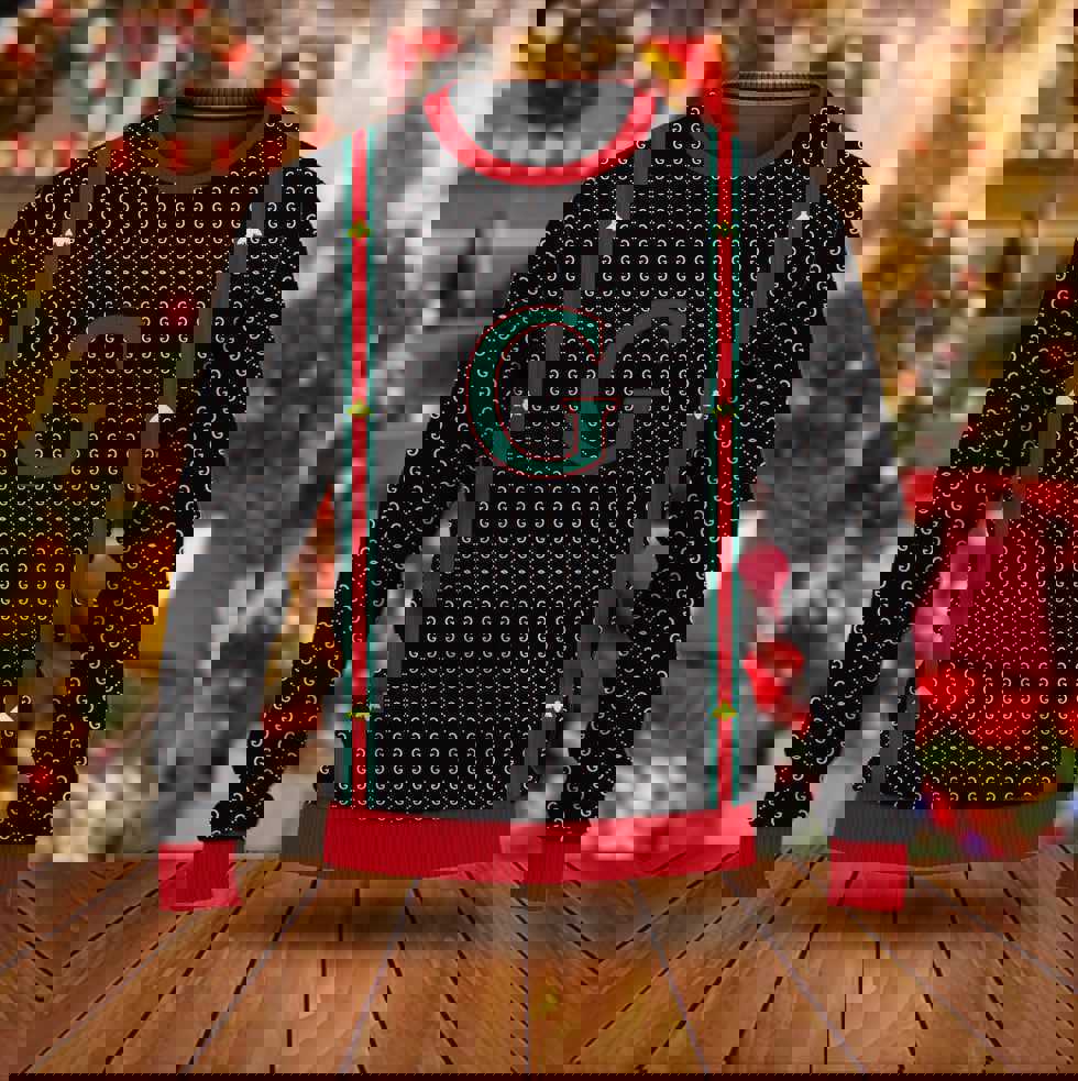 Gucci luxury ugly christmas sweaterhot 2025 style 990 Christmas Ugly Sweater