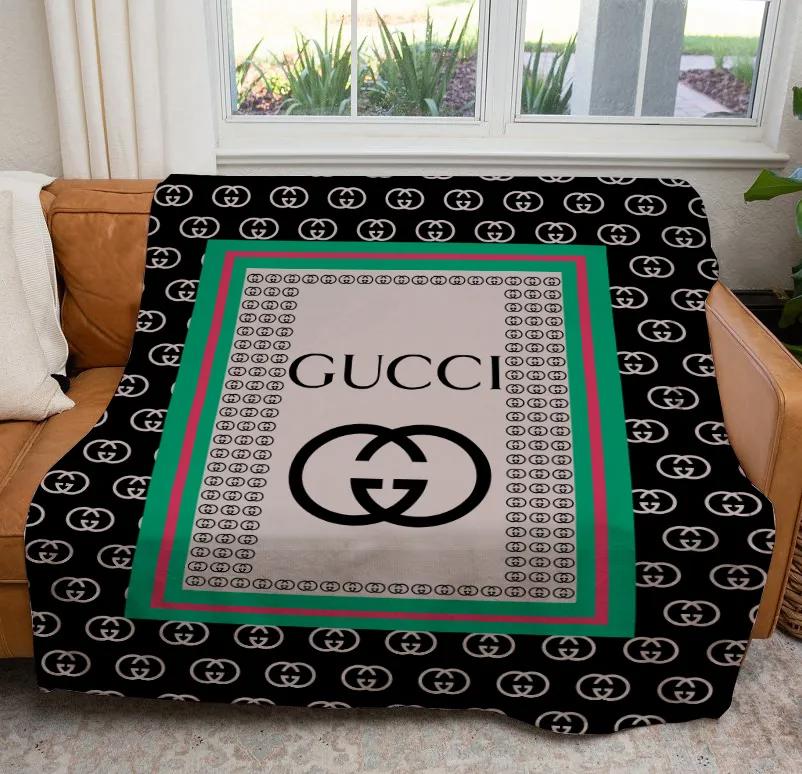Gucci new luxury brand premium blanket fleece home decor 51 Blanket Fleece
