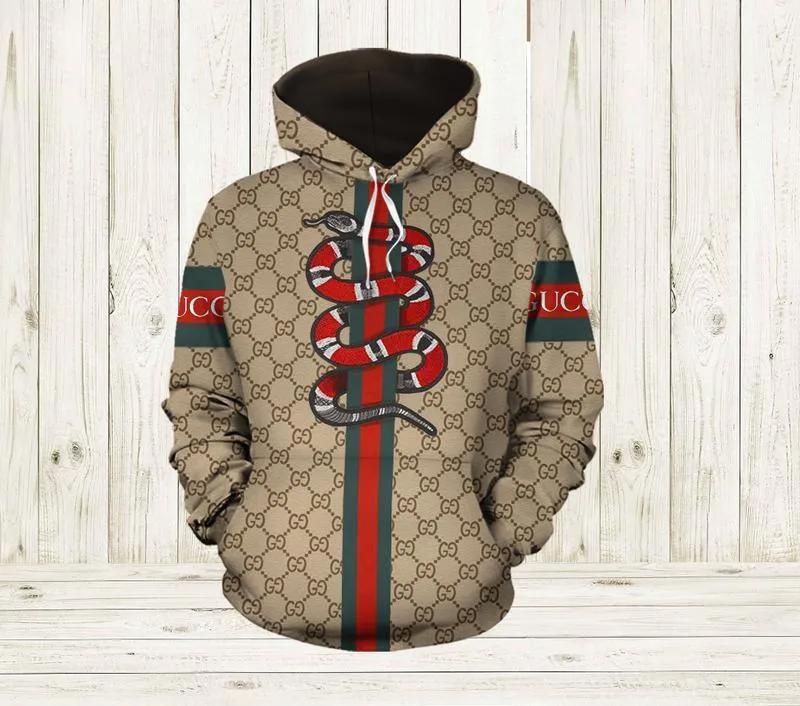 Gucci snake unisex hoodie for men women luxury brand clothing clothes outfit Hoodie 3D