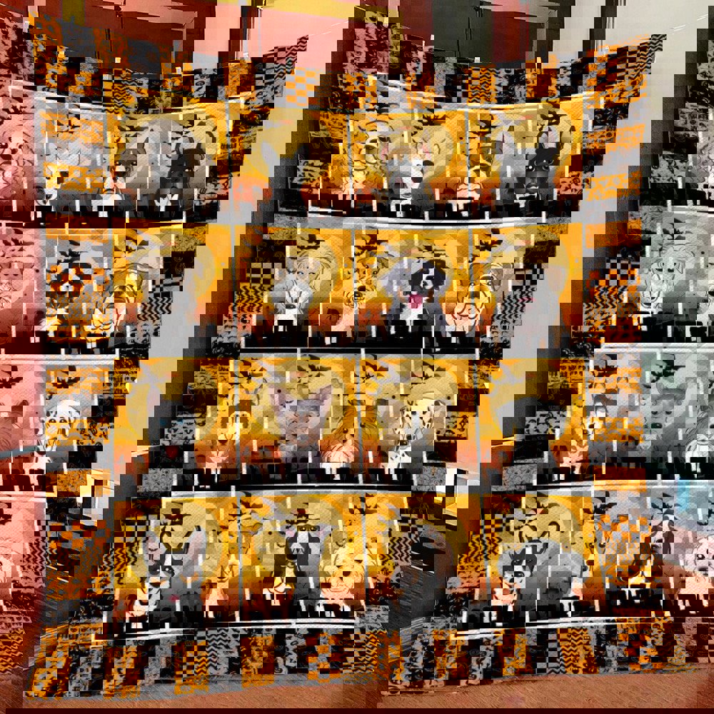 Halloween decorations dog halloween fleece blanket quilt blanket Quilt Blanket