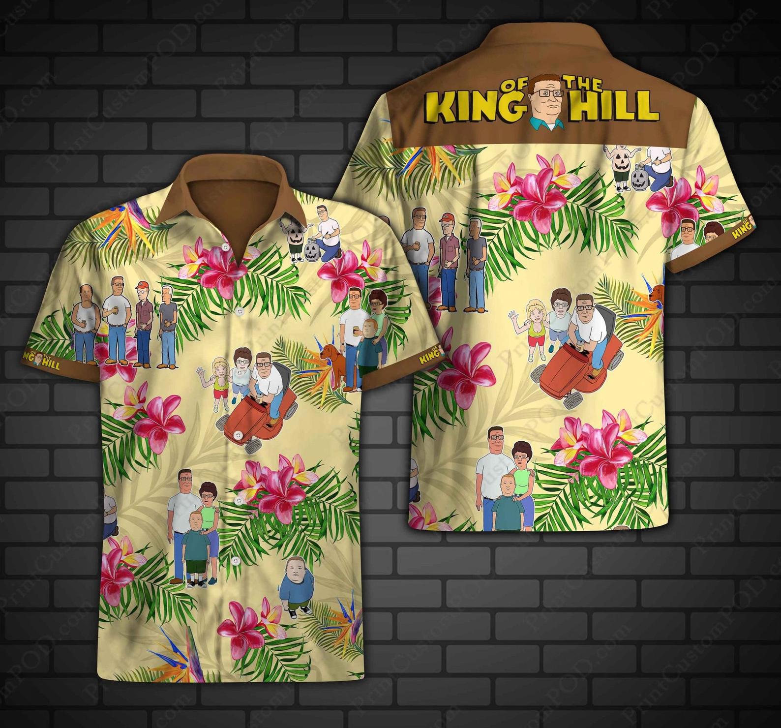 Hank hill hawaiian shirt Hawaii Shirt Shorts & Flip Flops