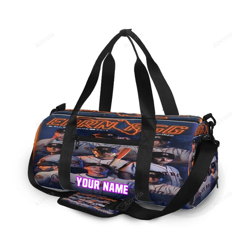 Houston astros team v2 personalized name travel bag gym bag 126 Travel Bag