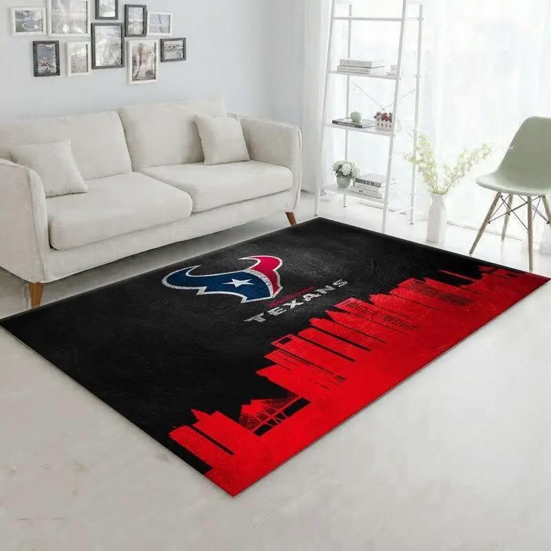 Houston texans nfl 31 area rug living room and bed room rug regtangle carpet Rectangle Rug