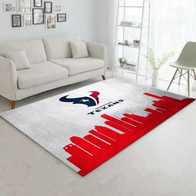 Houston texans nfl 32 area rug living room and bed room rug regtangle carpet Rectangle Rug