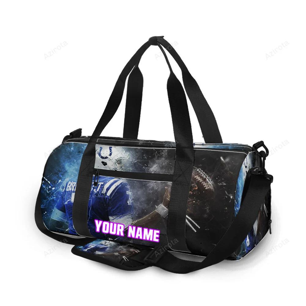 Indianapolis colts jacoby brissett1 personalized name travel bag gym bag 2019 Travel Bag