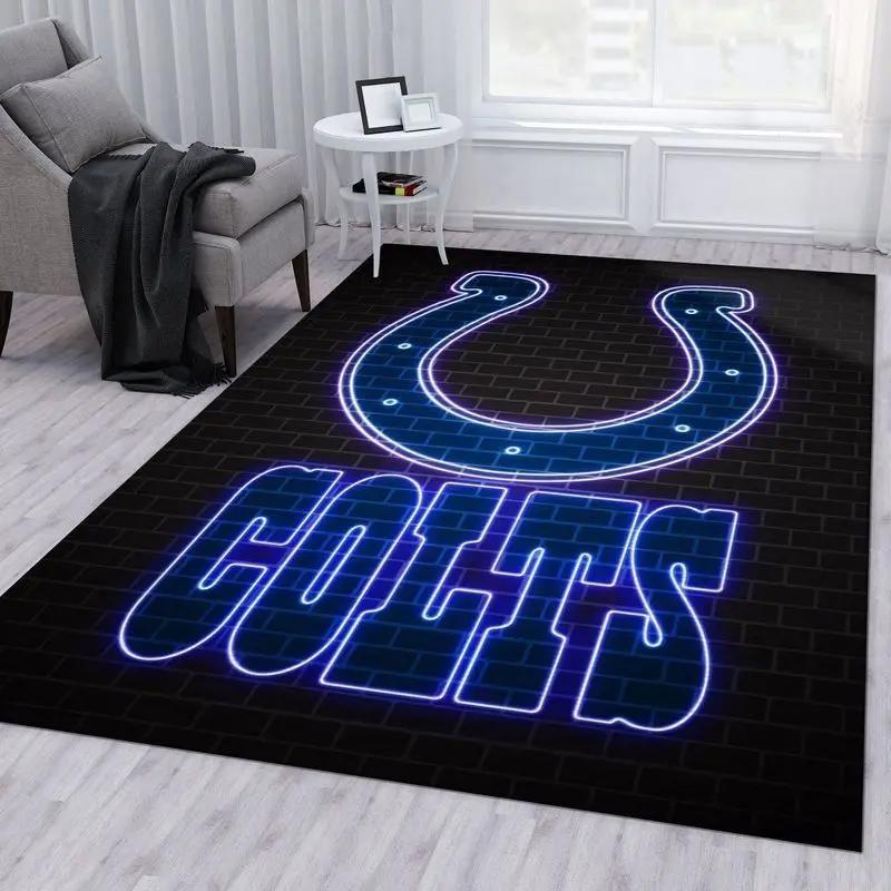 Indianapolis colts nfl 16 living room and bed room rug rug regtangle carpet Rectangle Rug