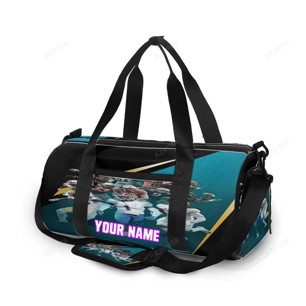 Jacksonville jaguars team v6 personalized name travel bag gym bag 1221 Travel Bag