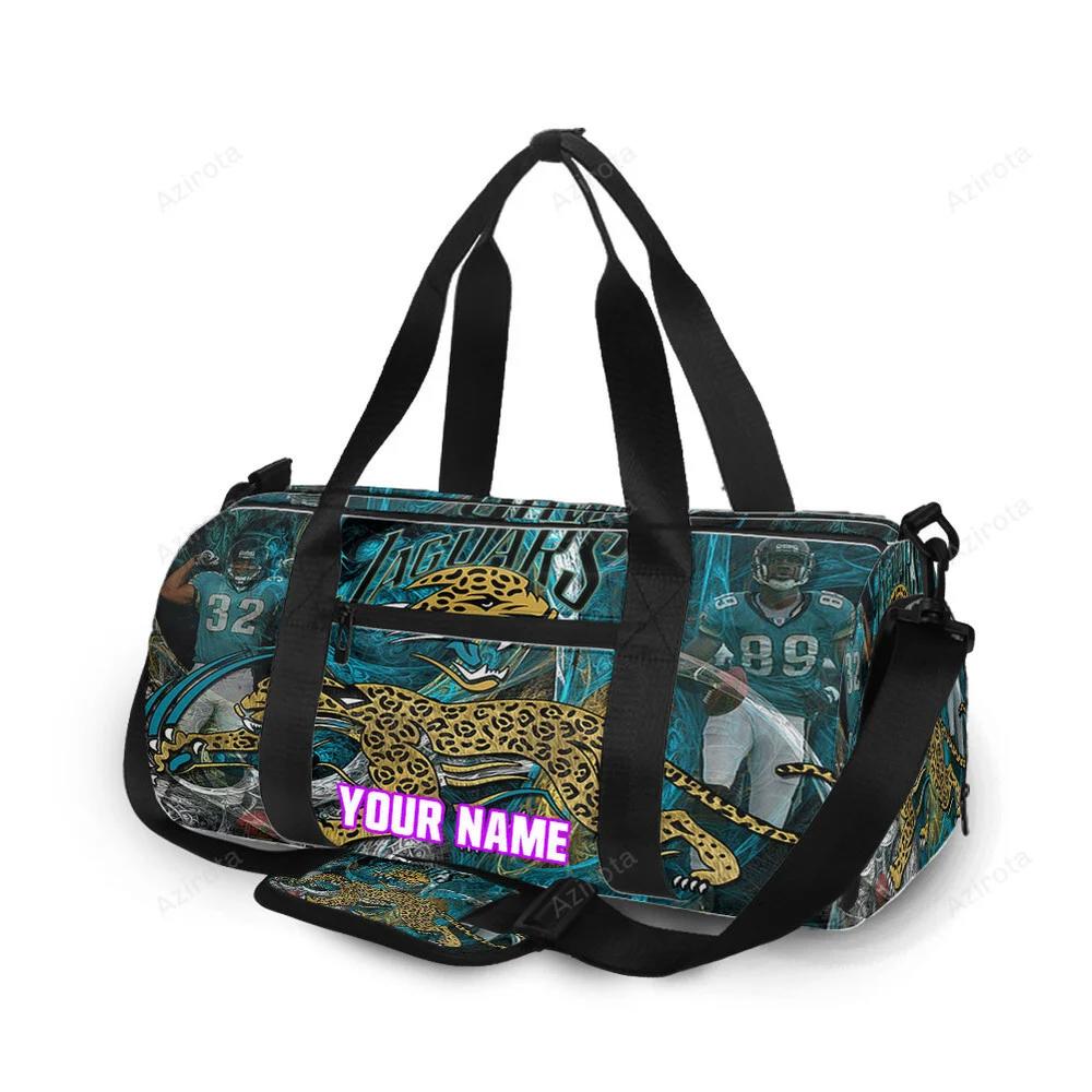 Jacksonville jaguars team v8 personalized name travel bag gym bag 968 Travel Bag