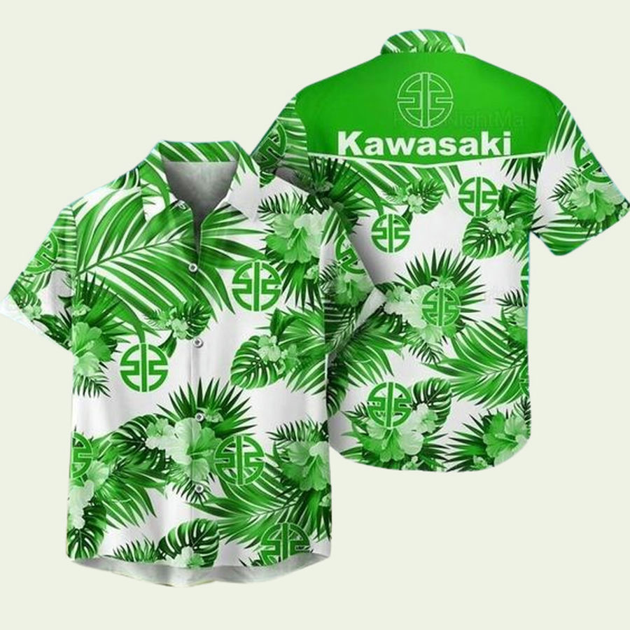 Kawasaki 1 hawaiian shirt Hawaii Shirt Shorts & Flip Flops