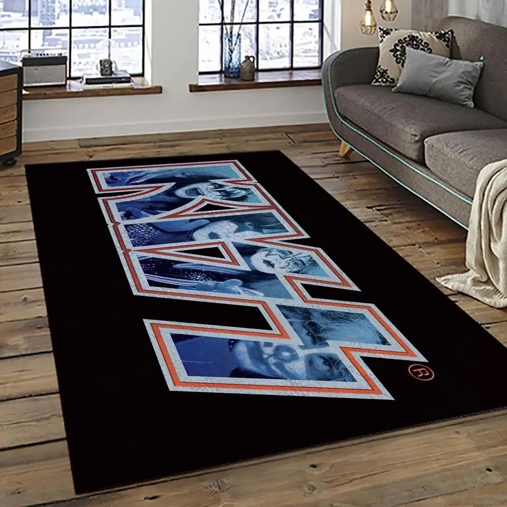 Kiss rock band music retangle carpet area rug home decor best gift for fan and friends as79 Rectangle Rug
