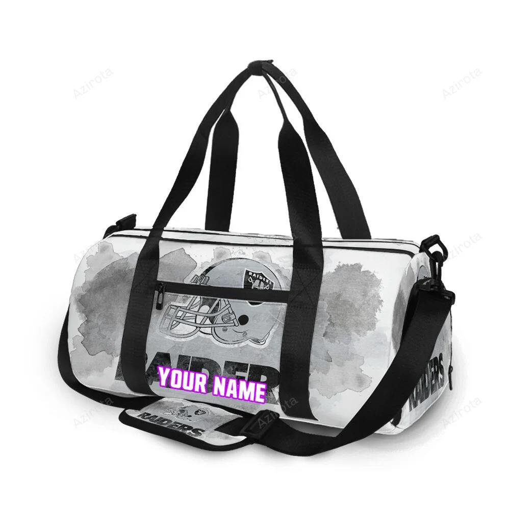 Las vegas raiders helmet art2 personalized name travel bag gym bag 796 Travel Bag