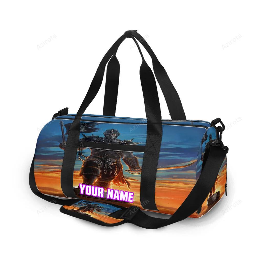 Las vegas raiders hero sunset personalized name travel bag gym bag 584 Travel Bag