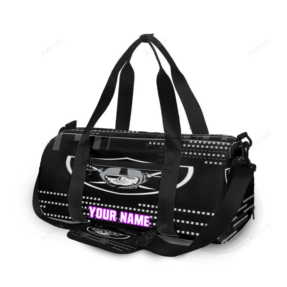 Las vegas raiders logo art8 personalized name travel bag gym bag 832 Travel Bag