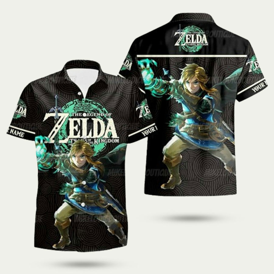 Legend of zelda hawaiian shirt Hawaii Shirt Shorts & Flip Flops