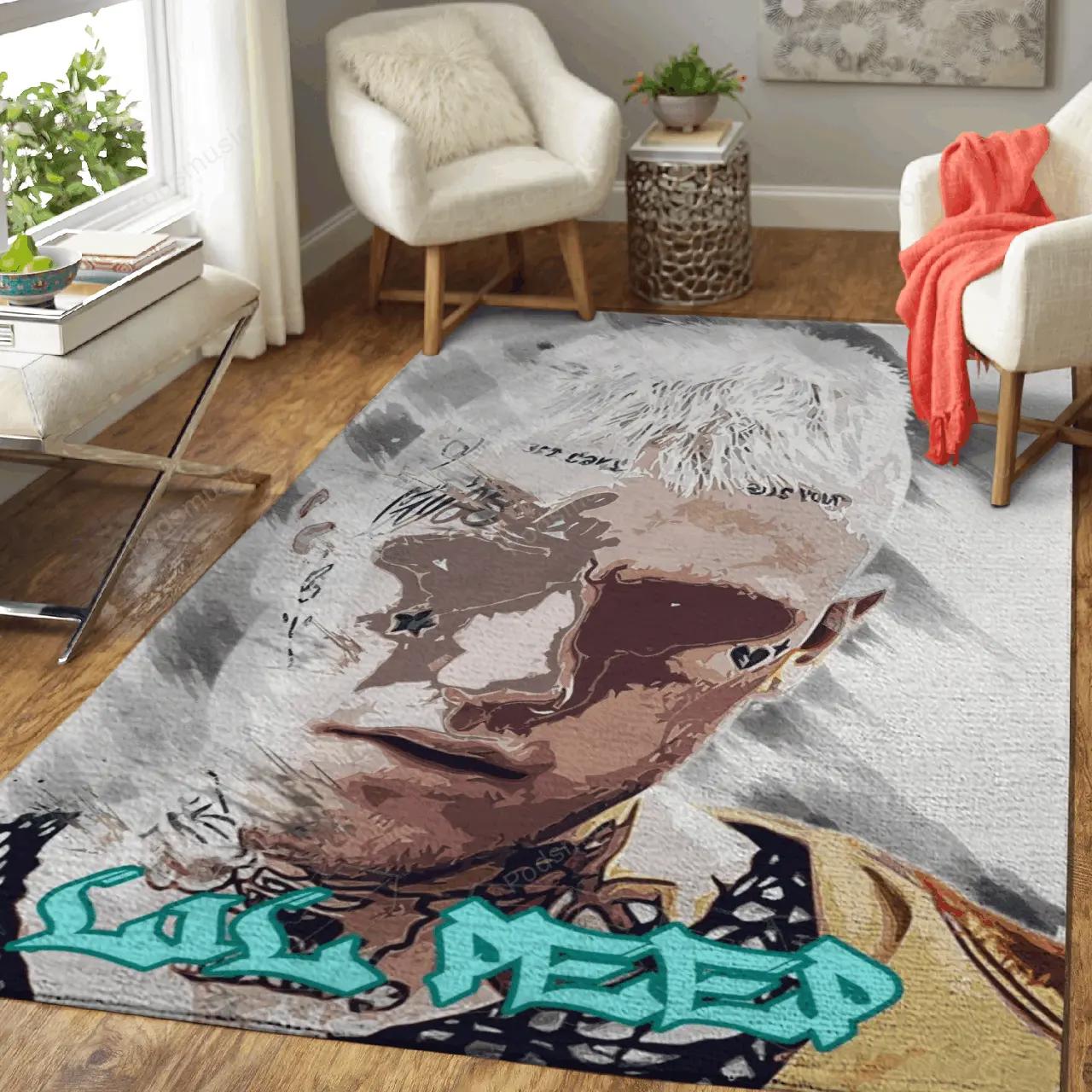 Lil peep music art 1 rapper and hip hop music art for fans area rug living room carpet rug regtangle carpet floor decor home decor Rectangle Rug